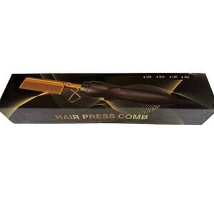 New BudiGI electric ceramic pressing comb with adj temperature nesting cradle